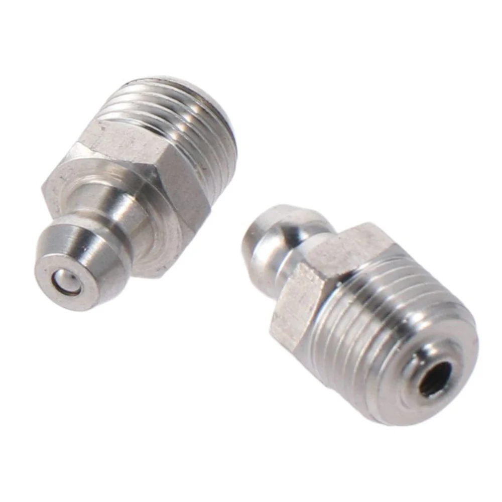 10Pcs Straight Grease Fitting M6/M8/M10x1mm Hydraulic Grease Nipple Stainless Steel Zerk Fitting Nozzle for Mechanical Equipment