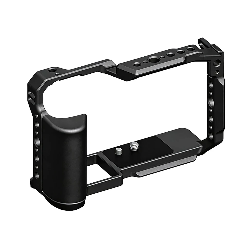 ZR DSLR-Kamerakäfig für Nikon ZR mit 1/4 3/8 Zoll Gewindebohrungen, Cold Shoe Mount, NATO-Schiene, Mikrofon- und Lichthalterung, Kamera-Schutzrahmen – Detail 19