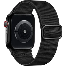 AppleWatch用の伸縮性ナイロンブレスレット,Apple Watchシリーズ用のナイロンブレスレットul2 9 8 7 se 6, 44mm, 40mm, 45mm, 41mm, 38mm, 42mm, 49mm