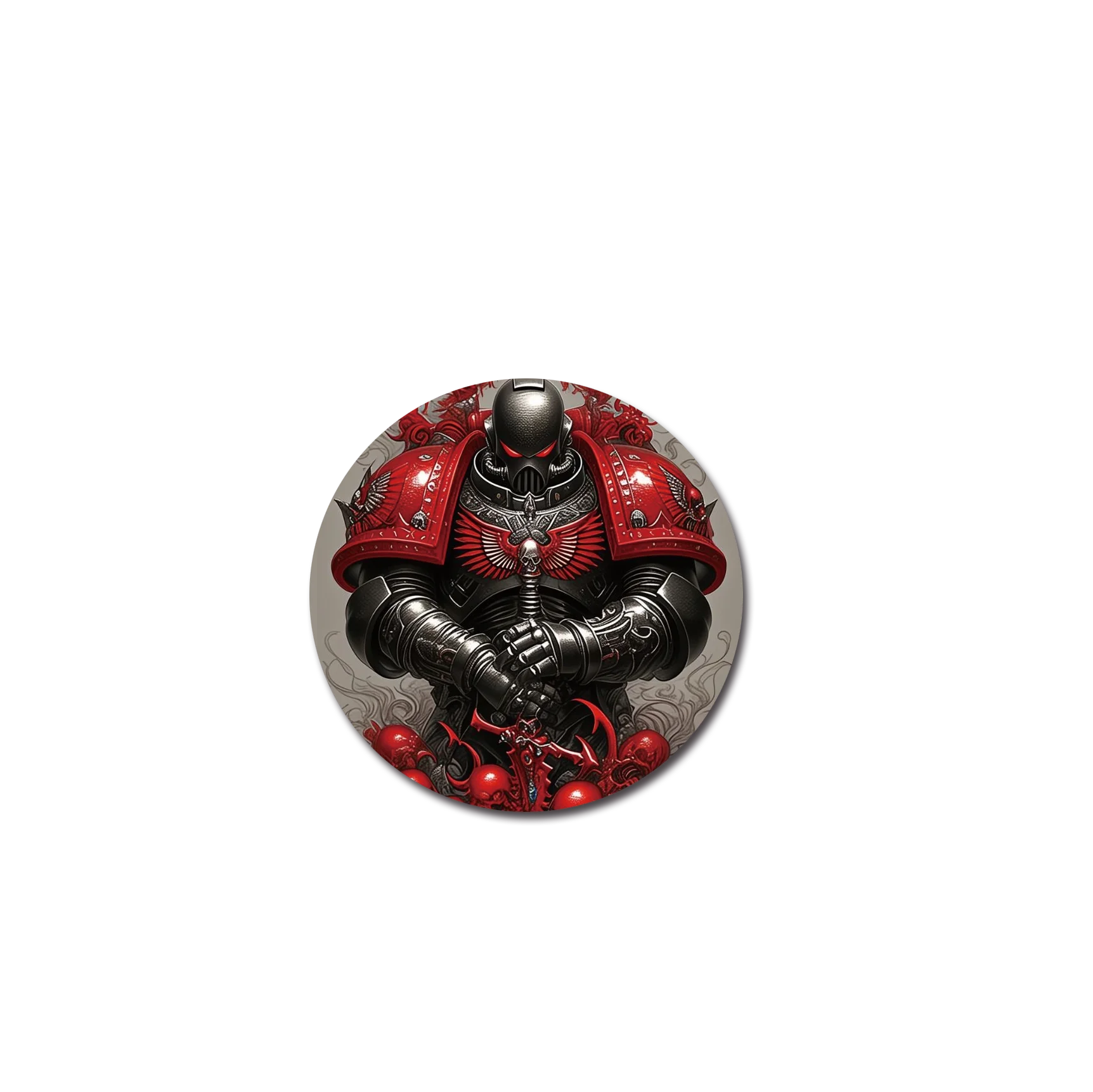 58mm Warhammer 40k Pin Brooch For Clothes Hat Warhammer 40k Brooch Badge for Backpack Accessories Decor Fans Gifts