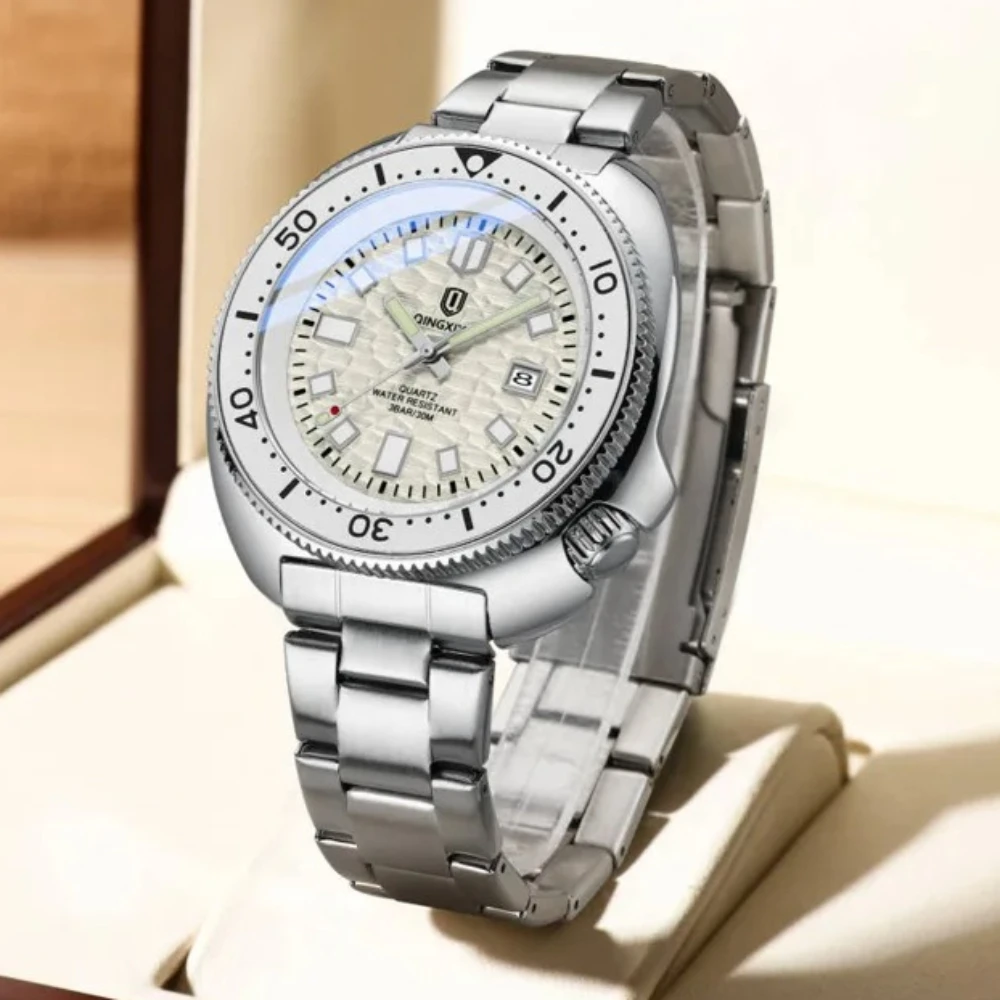 High Quality Large Luminous Hands Quartz Watch Men Personality Classic Creative Hot Selling Steel Luminous AAA Watch Clcok Reloj
