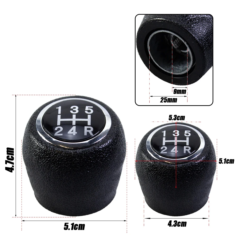 Product 5 Speed Gear Shift Knob Interior For Fiat Ducato，Citroen Jumpy，Peugeot Boxer 2002-2014 ABS Plastic Knob Upgrade ﻿