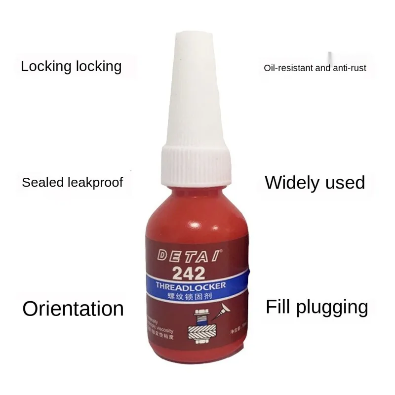 10ML Anaerobic Adhesive Threadlocker Lock Glue Sealing Anti-corrosion Threaded Nuts Metal Locking Adhesive