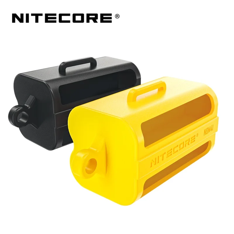 Nitecore NBM41 scatola portaoggetti porta custodia in silicone caricatore batteria portatile multiuso per batteria 21700/18650