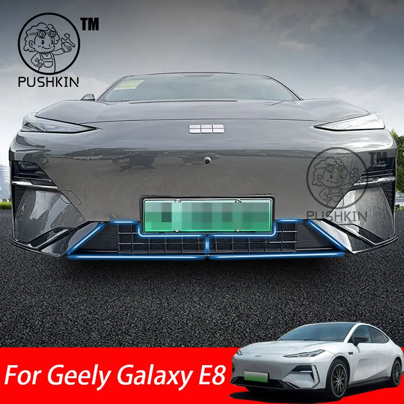 

Для Geely Galaxy E8 2024, автомобильный Стайлинг, защитная сетка от насекомых, защитный чехол, передний бампер, пылезащитная решетка, чехол, автоаксессуары