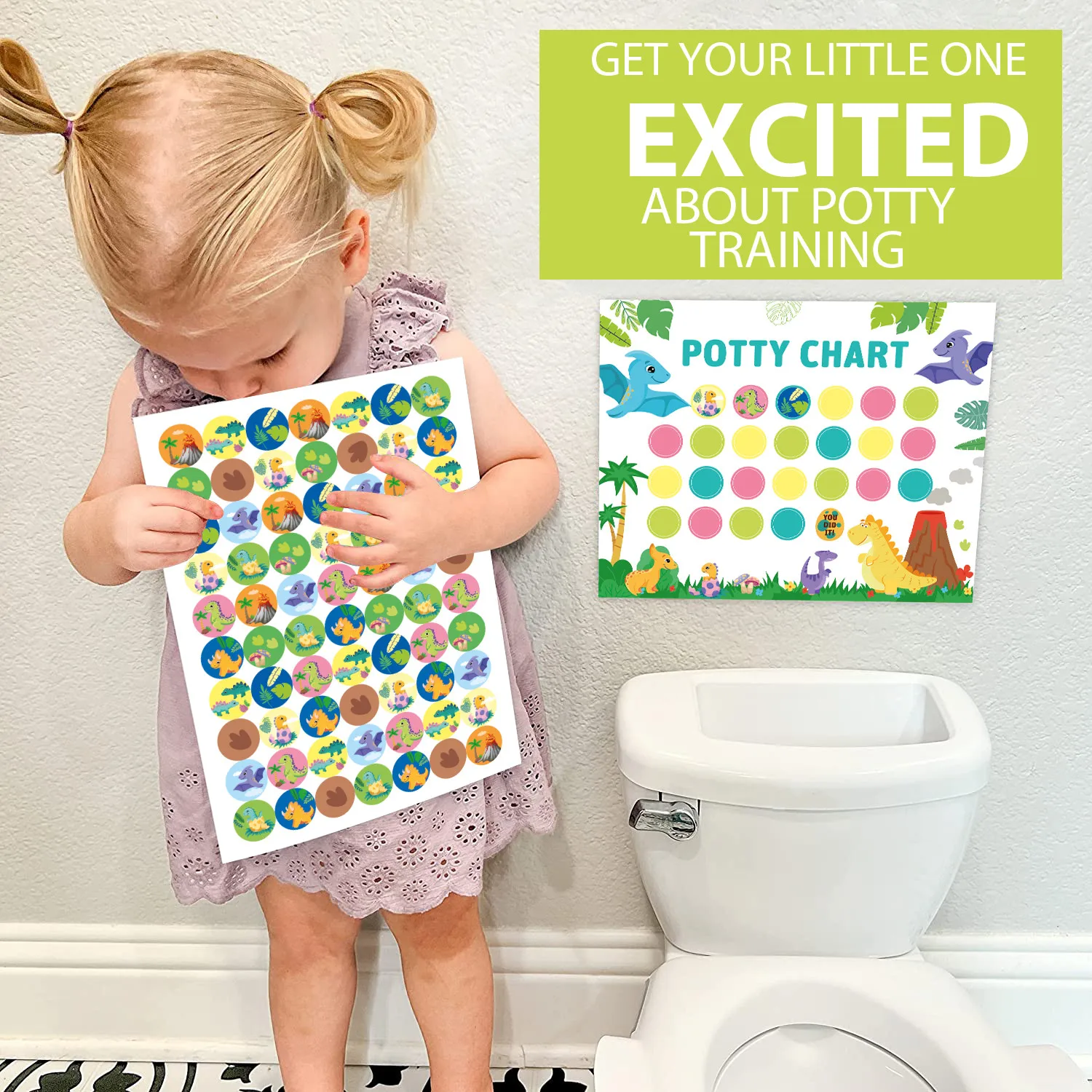 280Pcs Reward Stickers Toilet Habits Potty Training Sticker Chart Matching Wall Hang Montessori Early Education for Kids Gifts