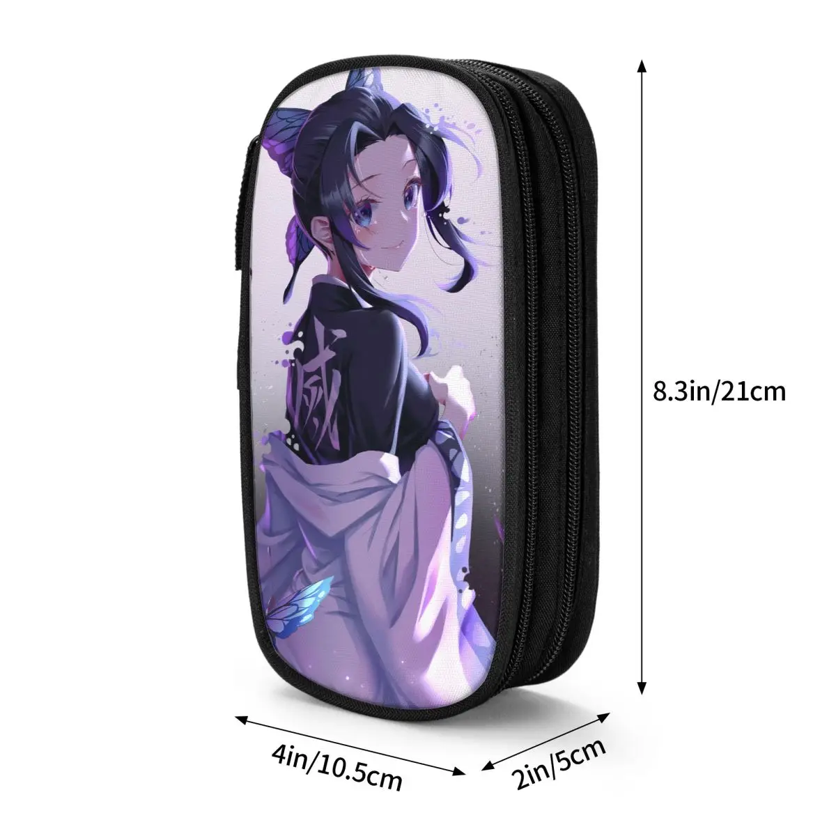 Shinobu Kochou Demon Slayer Pencil Case Cute Kimetsu No Yaiba Devil\'s Blade Anime Pen Bag Student Students School Pencil Pouch