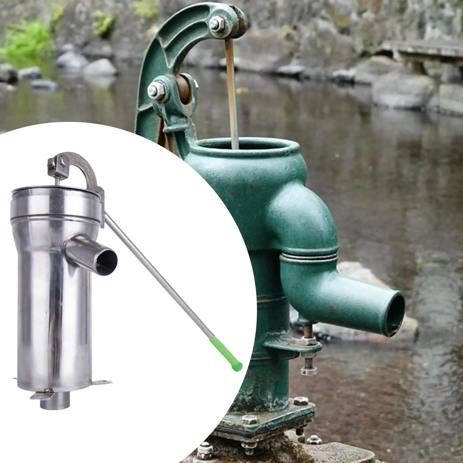 

Stainless Steel household Manual Water Pump Durable Domestic Oil Pump Well Hand Shake Suction Pump manual water pressure devices