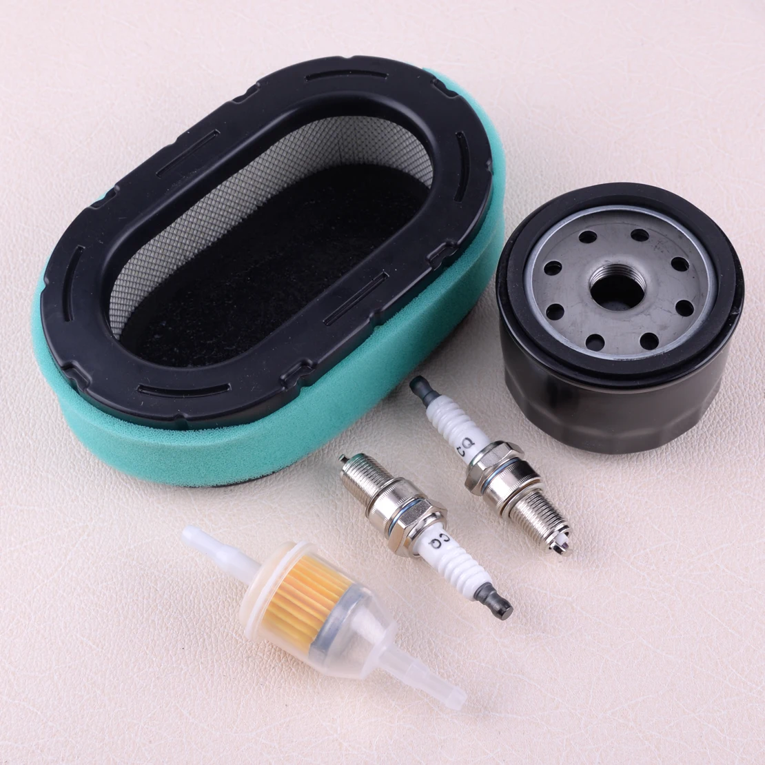 Letaosk Filtro de ar Filtro de Óleo Filtro de Combustível Motor Spark Plug Fit para Kohler Kt735 Kt740 Kt725 Kt715 32 083 09-s