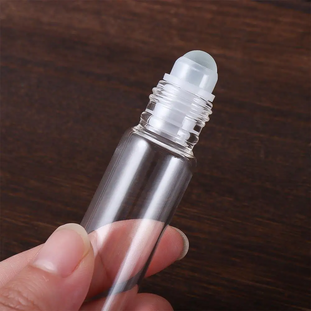 Cosmetic With Glass Ball Oil Vial With Roll On Rollerball Bottle Empty Clear Bottles Refillable Container Glass Roller Bottles