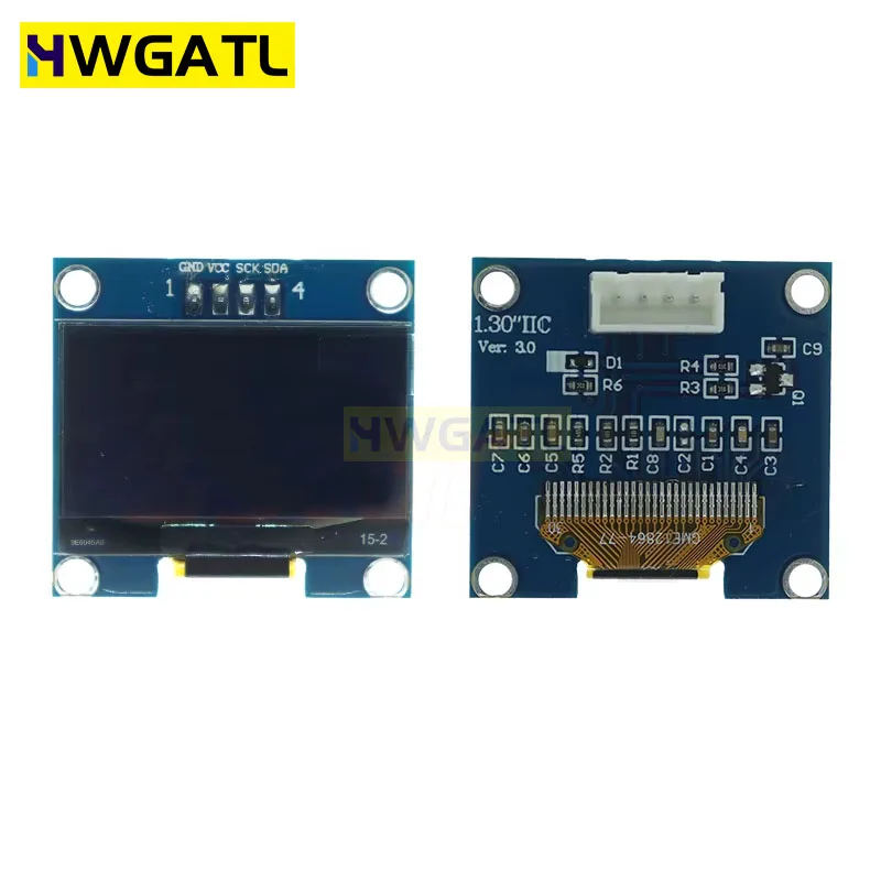 RoHS 1.3 inch OLED Module White/Blue  SPI/IIC I2C Communicate Color 128X64 1.3 inch OLED LCD LED Display Module 1.3" OLED Module