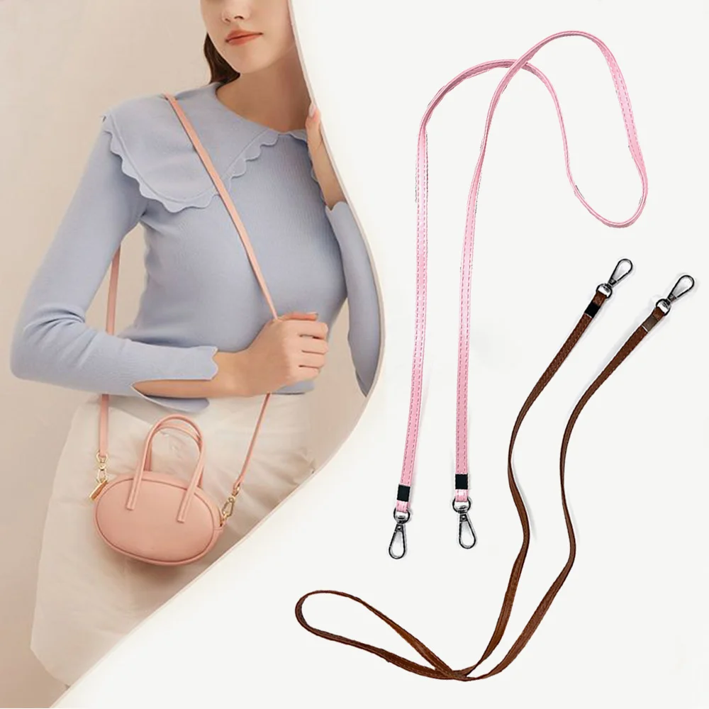 118cm Logn PU leather Bag strap Thin Handbag Handles Diy Replacement For Shoulder Bag Strap Crossbody Bag accessories