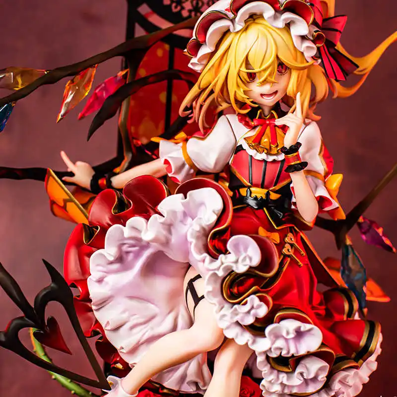 

23cm Touhou Project Flandre Scarlet Vampire Game Girl Figure Model Statue Boys Collection Desktop Decoration Ornament Toys Gifts