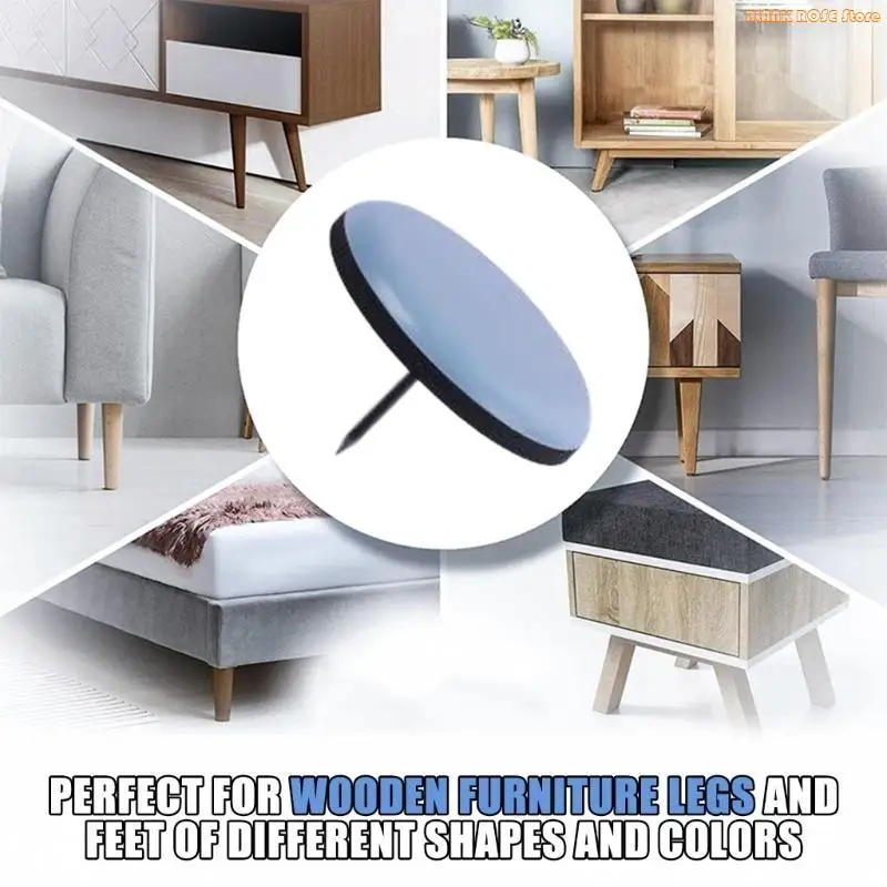 K1AE وسادة الأثاث الثابتة للأظافر، مقاومة للتآكل، تصميمات منزلقة هادئة، منزلقات الأثاث