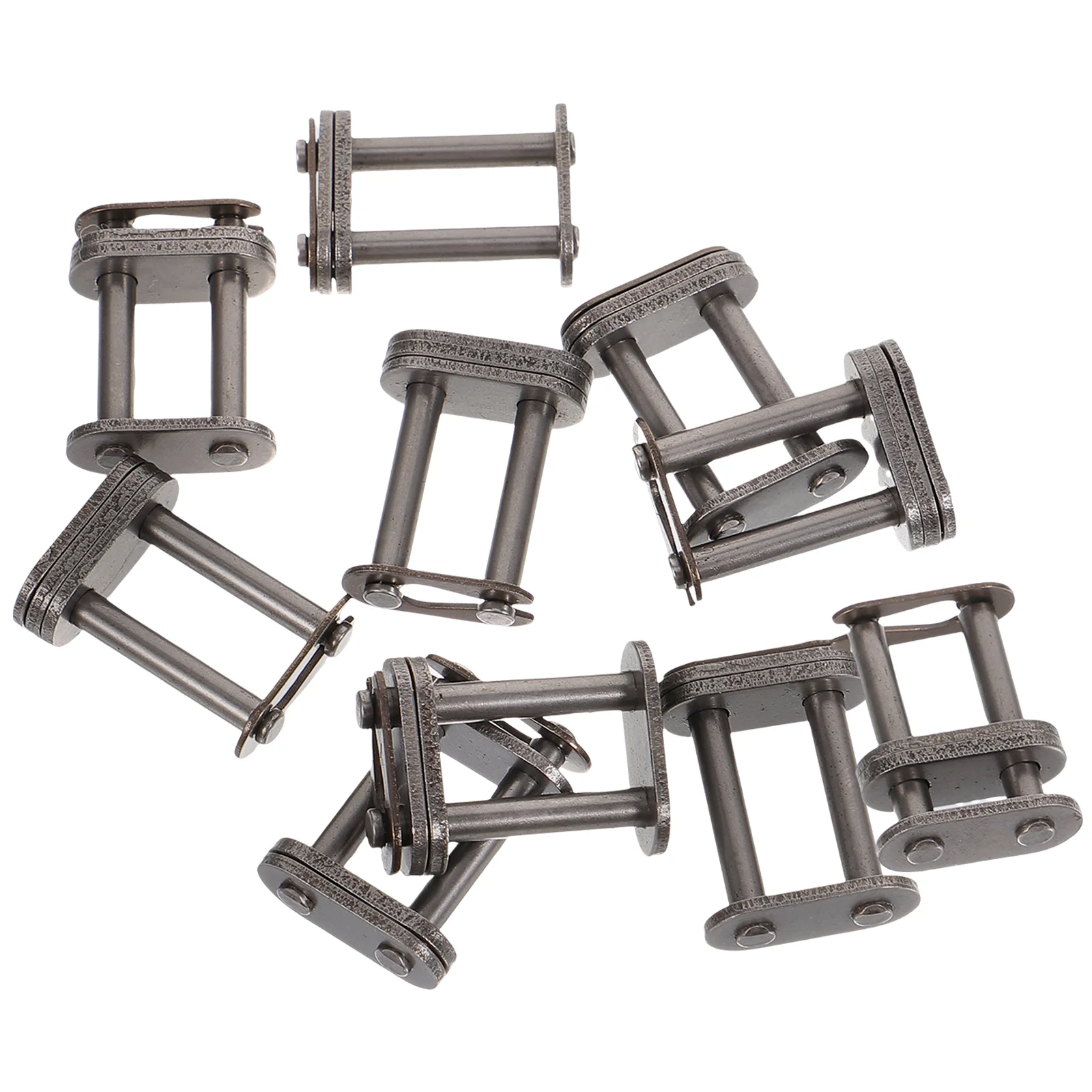 

10 Pcs Bicycle Chain Buckle Connector Accessories Double Rows Pitch Bike Chains Roller Chain Link Steel Material