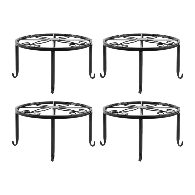 

4 Pieces Of Plant Stand Indoor And Outdoor Metal Rust-Proof Plant Stand, Classic Flower Pot Stand