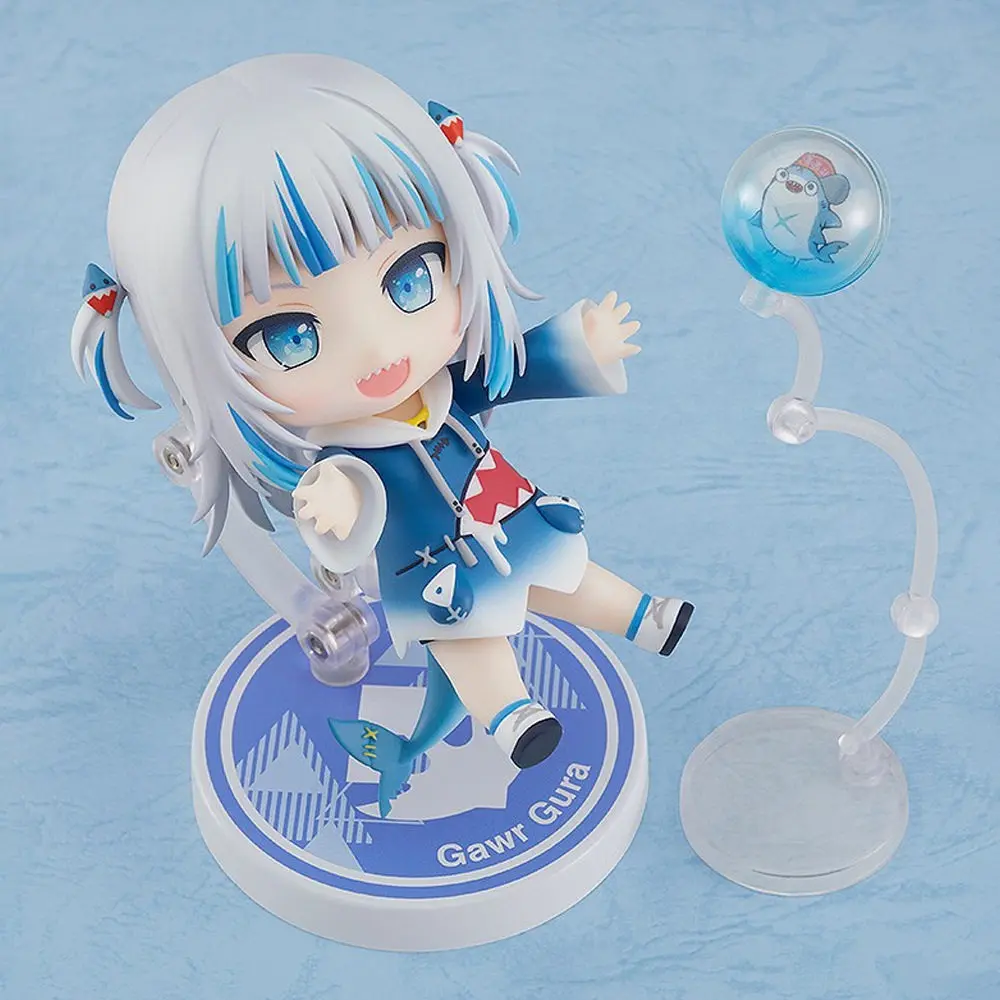 Q Version Nendoroid 1688 Gawr Gura Shark Action Figure Swap Face Movable Joints Collectible Anime Model Toy Ornament Doll Gift view 4