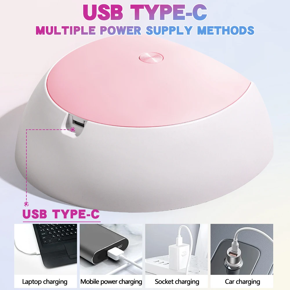 LINMANDA 60W Mini UV-LED-Nagellampe UV-Licht für Nägel mit 4 Timer-Einstellungen LED-Nagellicht geeignet für Heimwerker und Nagelstudios – Detail 5