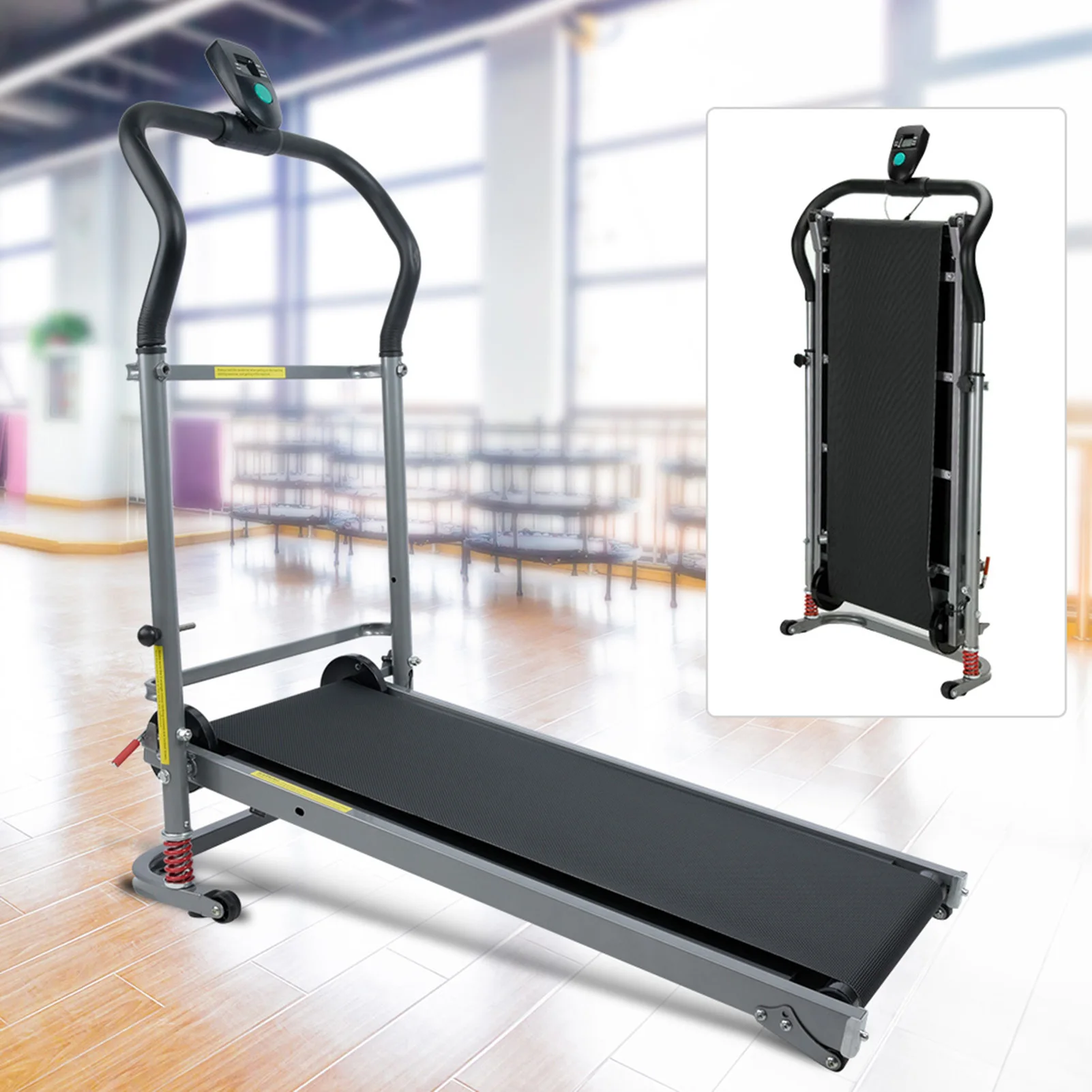 Fitness Machine Folding Treadmill Folding Treadmill Mechanical Exercise Running Indoor Fitness Machine Running Machine Treadmill