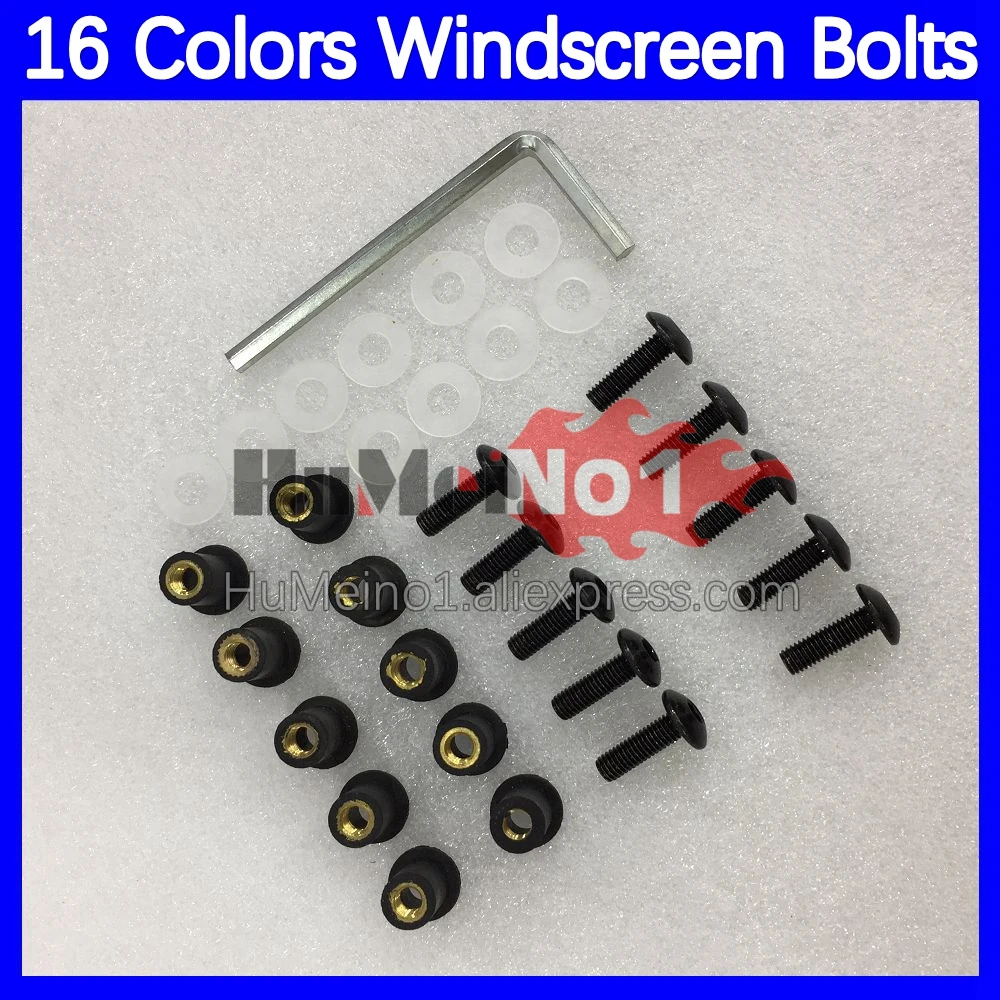 31pcs Motorcycle Windscreen Bolts For SUZUKI KATANA GSXF600 GSX600F 2003 04 2005 2006 2007 03 04 05 06 07 Windshield Screws Nuts