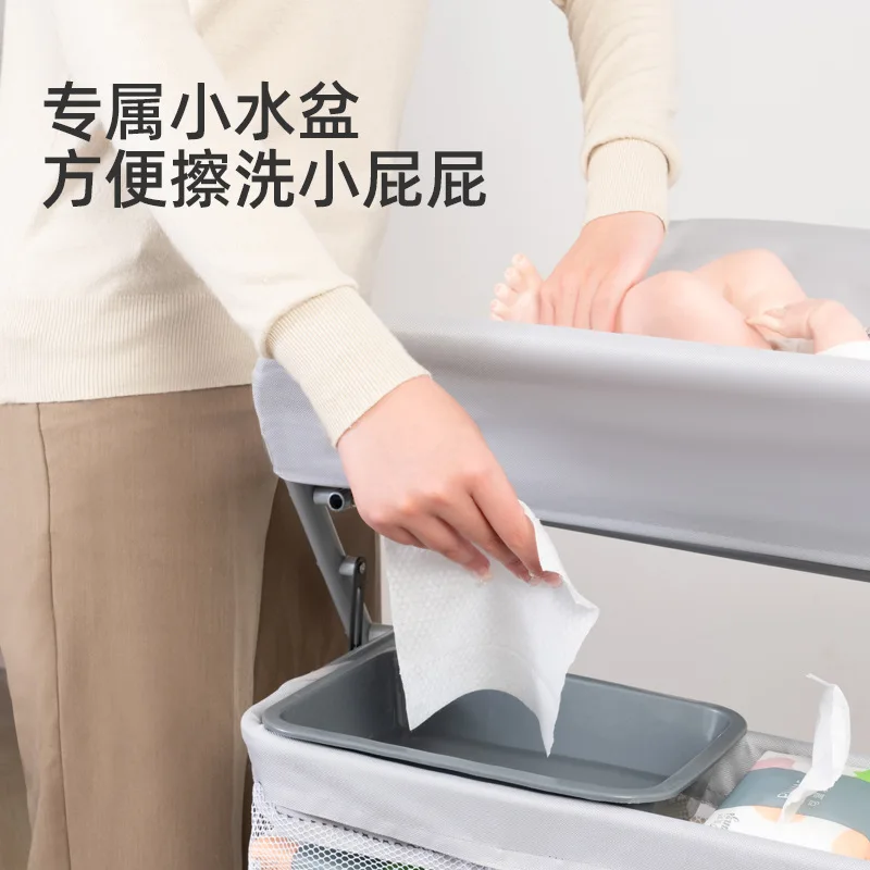 Diaper table Baby nursing table Multifunctional folding touch the diaper changing table on the newborn baby bathing bed