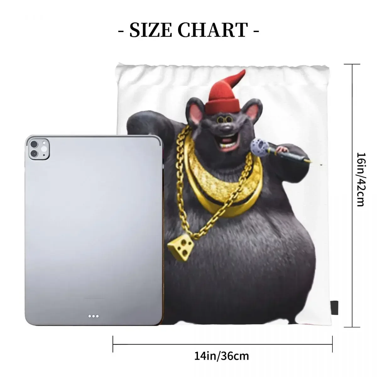 BIGGIE CHEESE Backpacks Multi-function Portable Drawstring Bags Drawstring Bundle Pocket Sports Bag BookBag For Travel Students