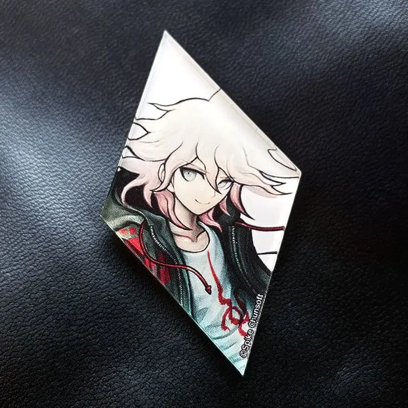 14 sztuk Anime Danganronpa cos Nagito Komaeda Nanami ChiaKi Mikan Tsumiki Monokuma odznaka torby broszka Pin Cosplay breloki prezent
