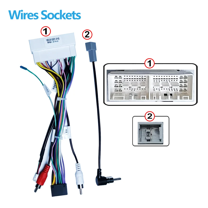 android Car radio 16 pin Stereo Wiring Harness Plug Power Cable Adapter For KIA Carens IX35 K2/K3/K4/K5 /fcrte/Sportage