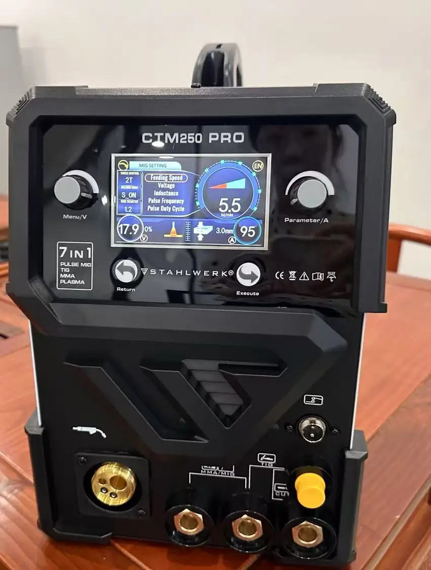 ماكينة لحام CTM250 PRO المحمولة 7in1 200A مع بلازما: ماكينة لحام ألومنيوم MIG بدون تدفق الألومنيوم #2