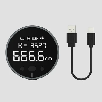 LCD 디스플레이가 있는 전자 줄자 디지털 눈금자 Type-C 평면 곡선용 충전식 길이 측정 도구