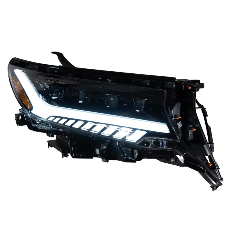 Suitable For Toyota Prado Headlight Assembly 18-21 Models Overbearing Modified LED Four Lens Flowing Daytime Runnin