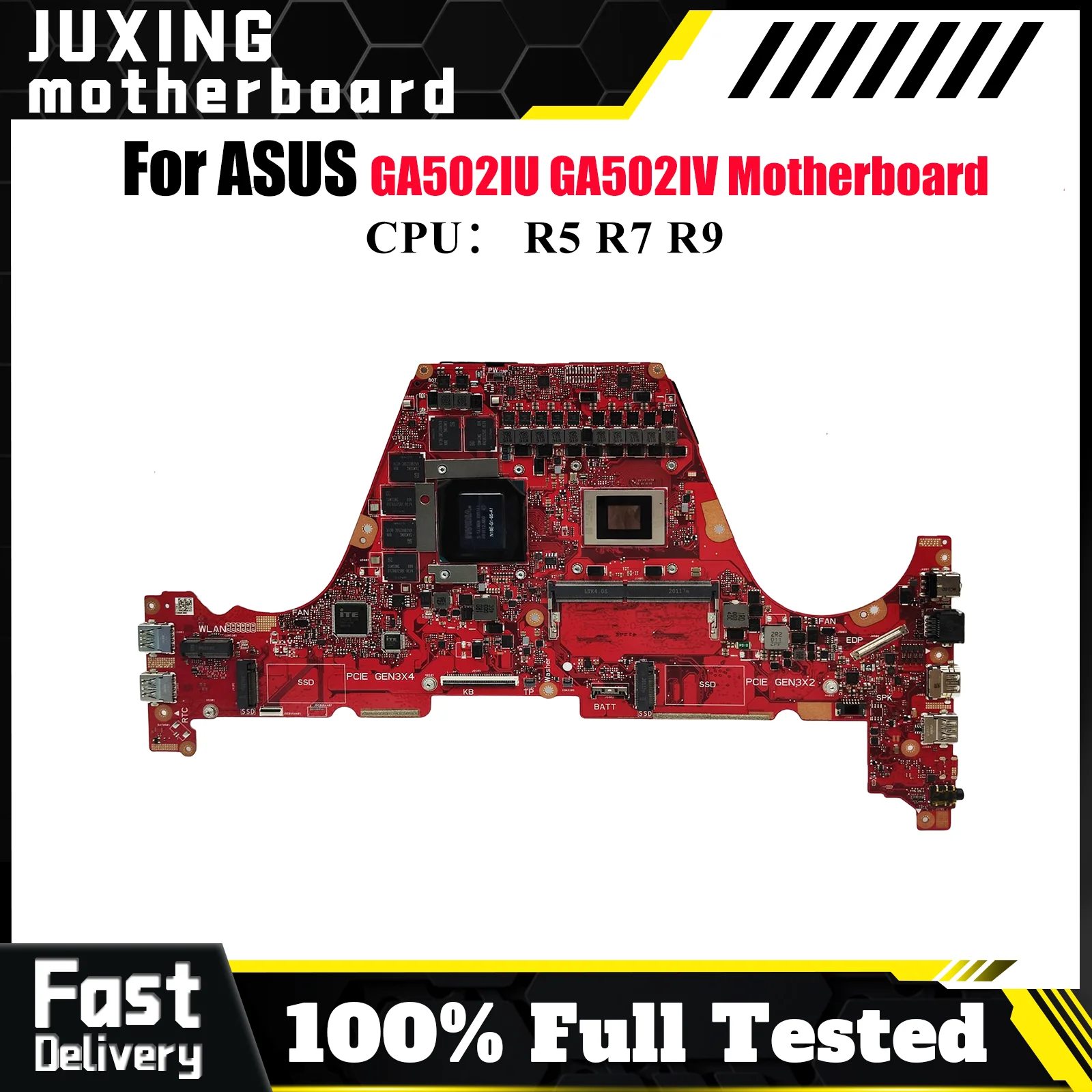 

GA502IU Материнская плата для ноутбука ASUS ROG Zephyrus G15 GA502IU GA502IV GA502I Материнская плата для ноутбука с процессором R5 R7 R9 118% тест в порядке