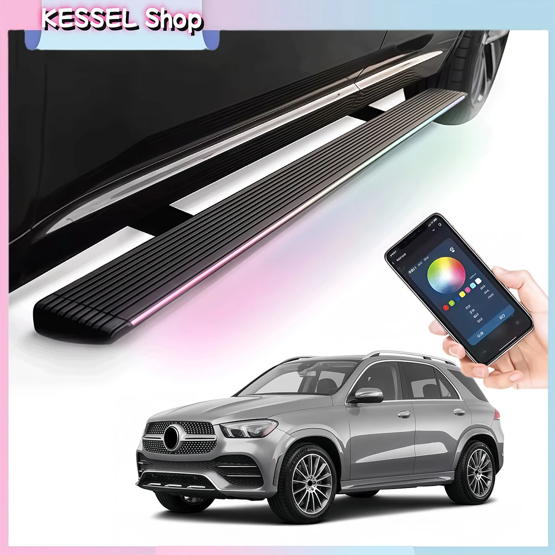

Deployable Power Side Step with LED Light Electric Running Boards for Mercedes Benz GLE W167 2020-2025 2026 Retractable Steps