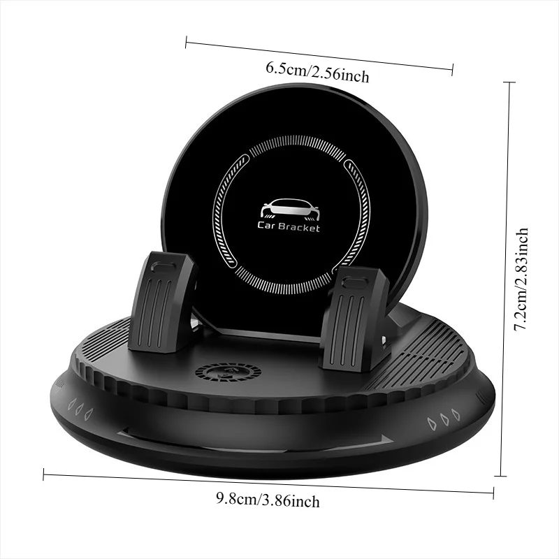 2026 New Model Car Phone Holder, Dashboard Suction Cup Type, 360-Degree Rotating Car Navigation Support Bracket, Universal and Stable, Does Not Shake, Freely Adjustable for Horizontal and Vertical Screens