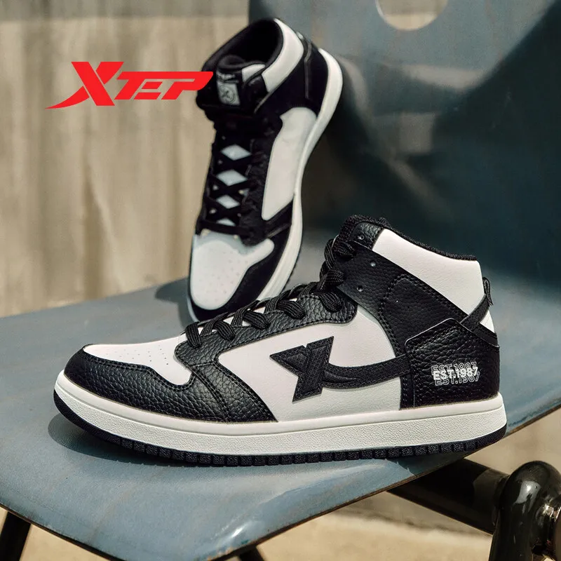 Xtep Skateboarding Shoes Women Non-Slip Wear-Resistant Soft Sports Shoes 2023 Summer Classical Female Sneakers 877318310023