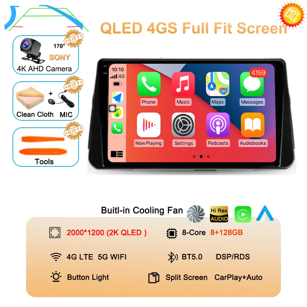Android 16 Carplay Auto voor Nissan MICRA Kicks P15 2017 2018 2019 2020 2021 autoradio multimediaspeler navigatie stereo