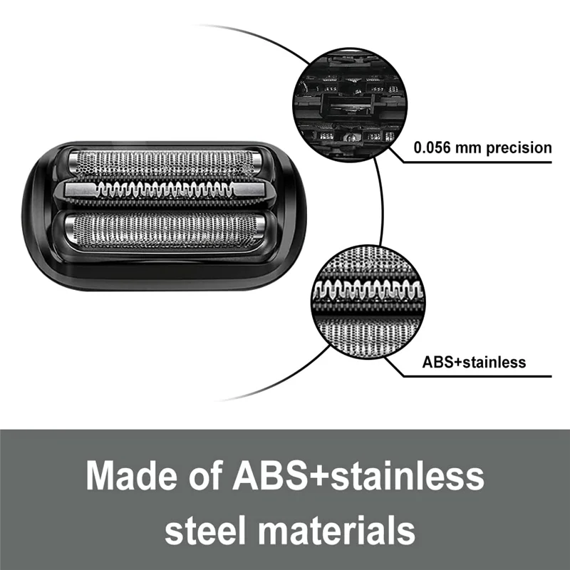 رأس بديل لماكينة حلاقة وتقطيع الرقائق 53B ، لماكينة حلاقة سلسلة براون ، من من من من من من من من من نوع razun ، ومن نوع 5050Cs ، S ، 6075CC ، 6072CC