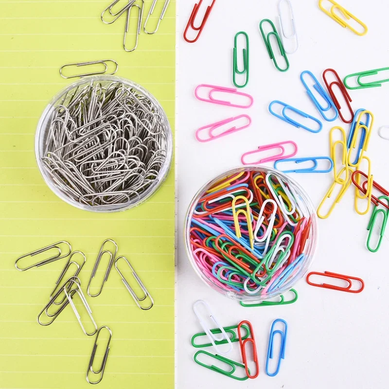 

1 Box/200pcs Large Size Paper Clip 29mm Fixed Clothes Bookmarks Metal Material Marking Stationery School Office Supplies