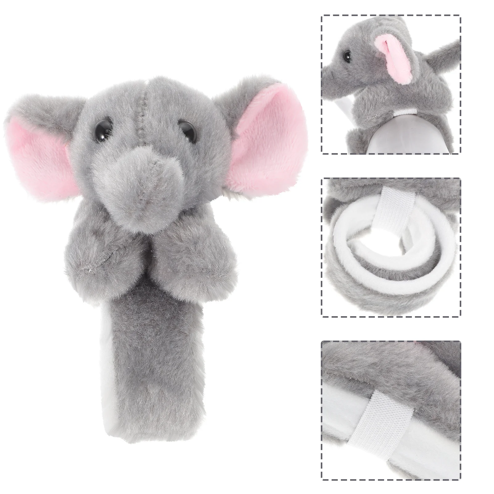 

Elephant Slap Bracelet Stylish Comfortable PP Cotton Stuffed Animal Slap Band Kids Birthday Party Jungle Theme Favors