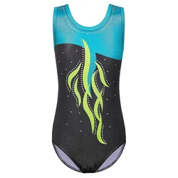 BAOHULU Sleeveless Gymnastics Leotard for Girls Dancewear Practice Outfit Ballerina Performance Ballet Leotard Jumpsuit