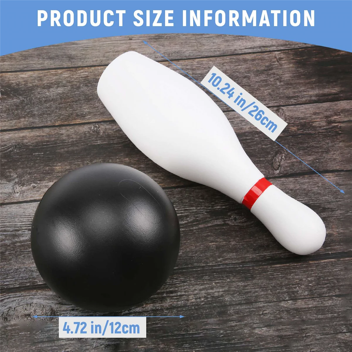 مجموعة واحدة من مجموعة البولينج للأطفال والكبار 2 كرة مع 10 دبابيس للعائلة والأطفال والكبار في الفناء الخلفي