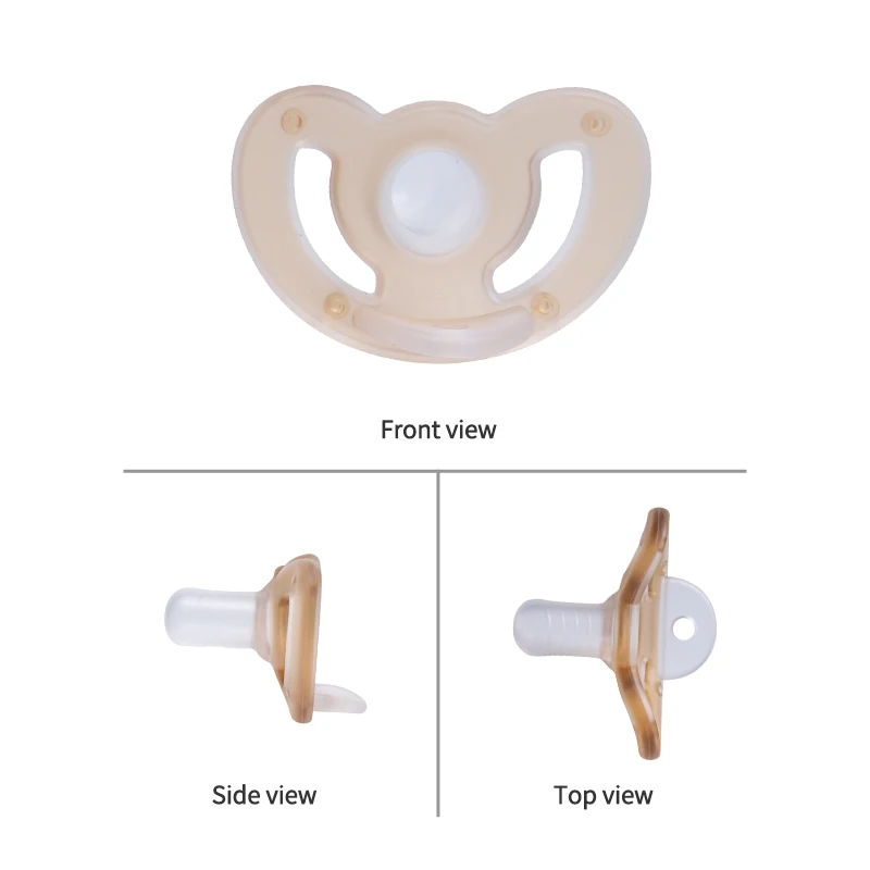 1 Pcs Baby Pacifier For Daily Soft Breathable Round Head Design Pa Inner Core Is Lightweight Safe Baby Reborn Silicone Newborn