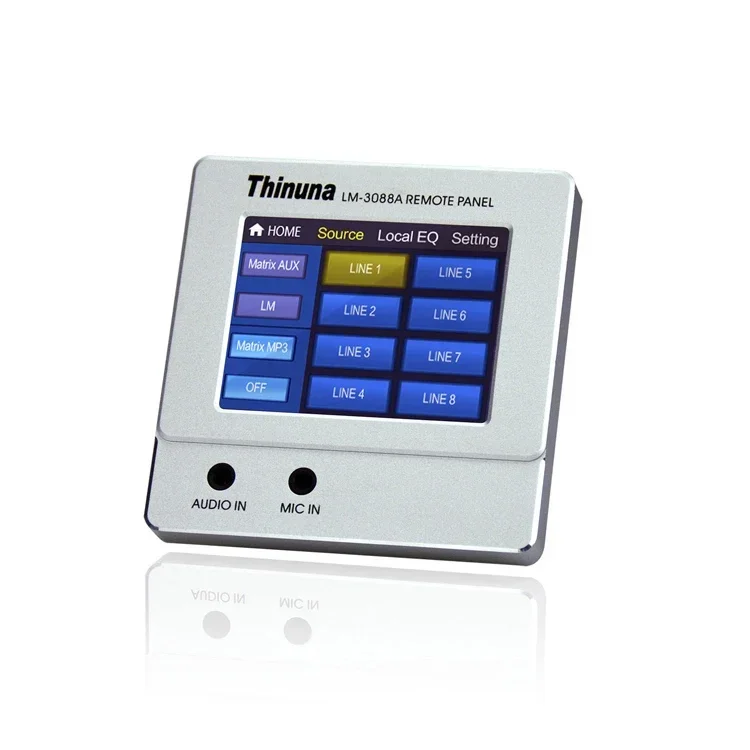 

Thinuna LM-3088A Remote Audio Sound Music Voice Matrix Control Wall Panel for PX-3000 Touchscreen Audio Matrix
