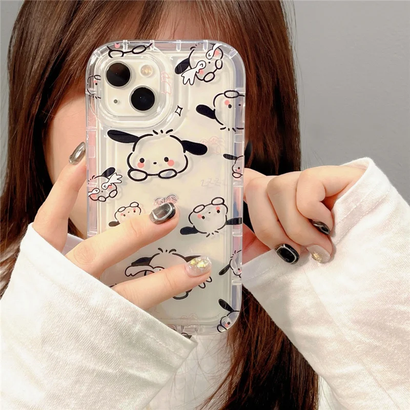 J10 Fall Prevention Cushion Type For IPhone 11 12 13 14 Pro Max 6 6s 7 8 Plus X XR XS Max 12 Mini Case DIY Soft TPU Cover