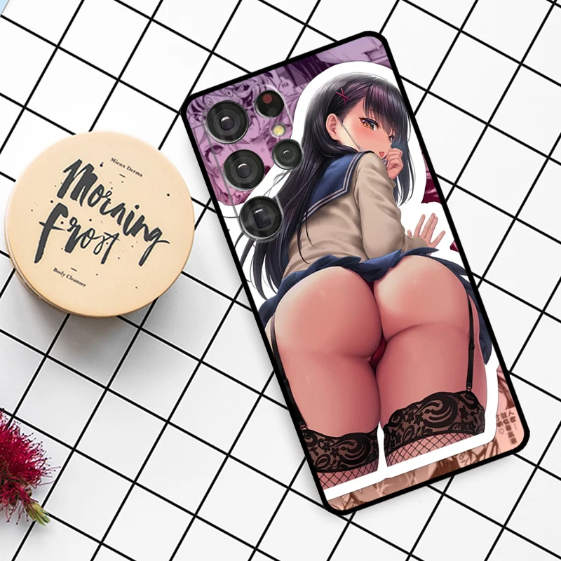 애니메이션 섹시걸 와이프 케이스 삼성 갤럭시 S21 S22 S23 S24 S25 울트라 S9 S10 S25 플러스 S24 FE S20 FE 폰 커버