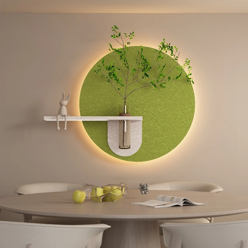 xx-Modern Green Sandstone Painting LED Lights For Corridor Living Room Restaurant Table 3D Home