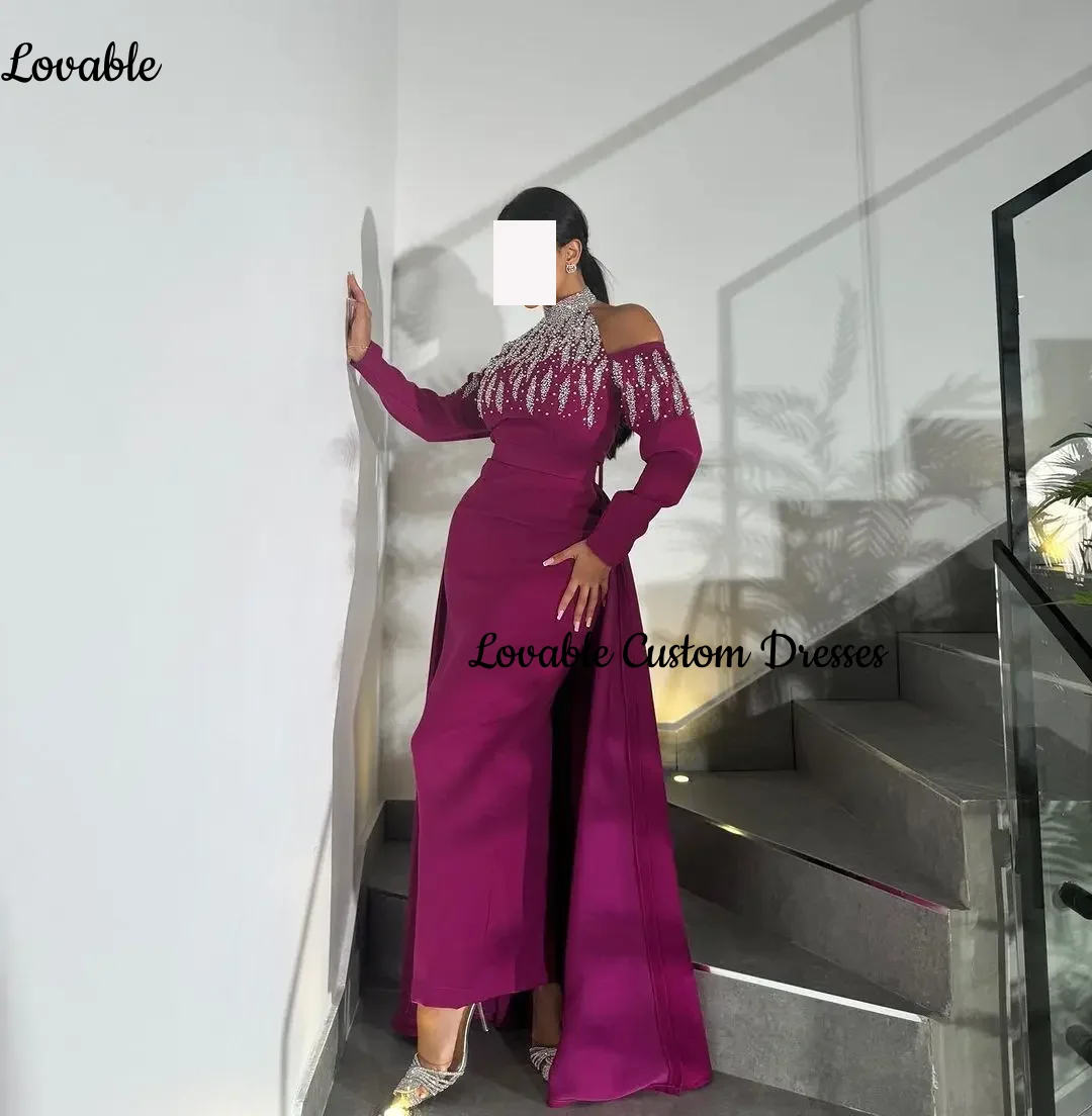 فساتين لحضور الحفلات الموسيقية المخصصة الرسن ألف خط المحدبة Vestidos De Festa فساتين أنيقة للنساء سستة حتى فستان حفلات الزفاف Vestido