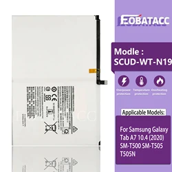 Batería de SCUD-WT-N19 para Samsung Galaxy Tab A7 10,4 (2020) SM-T500 SM-T505 T505N, pieza de reparación de repuesto de capacidad para tableta