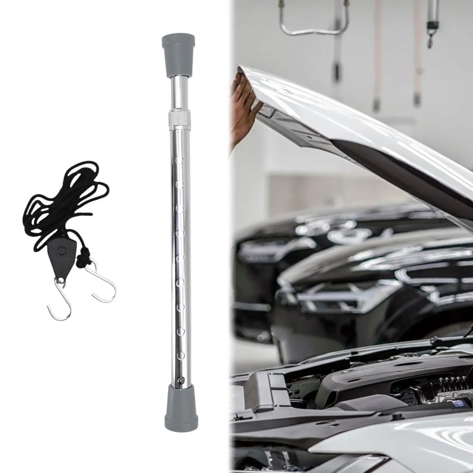 Tige de Support de porte télescopique, robuste, facile à installer, accessoire de capot de voiture pour Automobile, camion, véhicule automobile