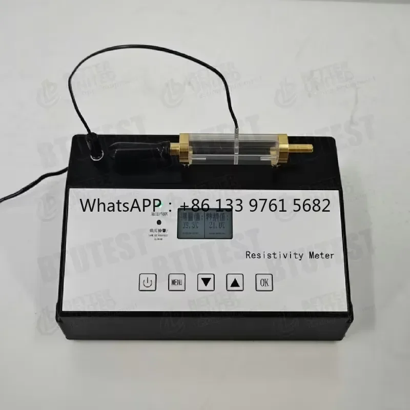 WSQ DZL2 Portable Drilling Fluid Resistivity Meter, 0.01-100Ω m Liquid Conductivity Tester, ±5% Accuracy, Dual Power Supply